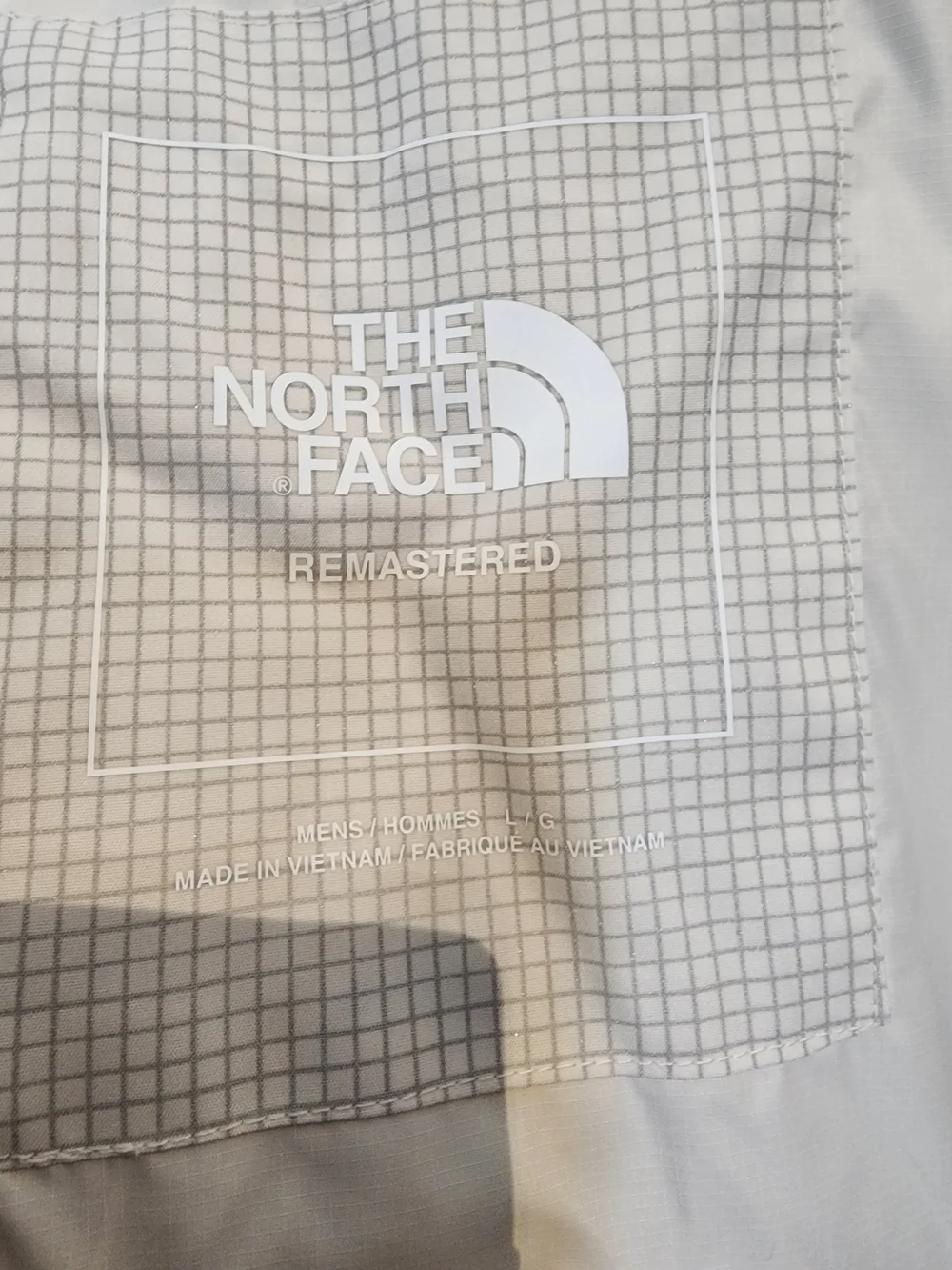 The North Face Men's Remastered Nupste Puffer Jacket in White Dune (L)